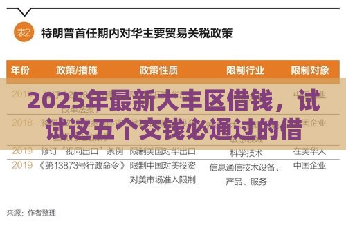 2025年最新大丰区借钱，试试这五个交钱必通过的借钱平台