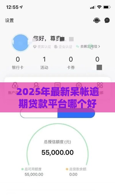 2025年最新呆帐逾期贷款平台哪个好下款快，分享5个2025年新平台黑户也能下款这种