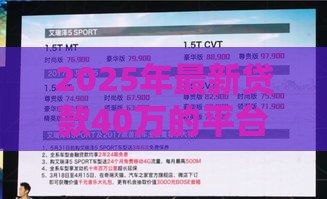 2025年最新贷款40万的平台，整合5个贷款平台名字大全