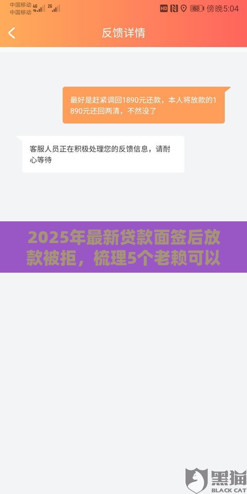 2025年最新贷款面签后放款被拒，梳理5个老赖可以下款的口子