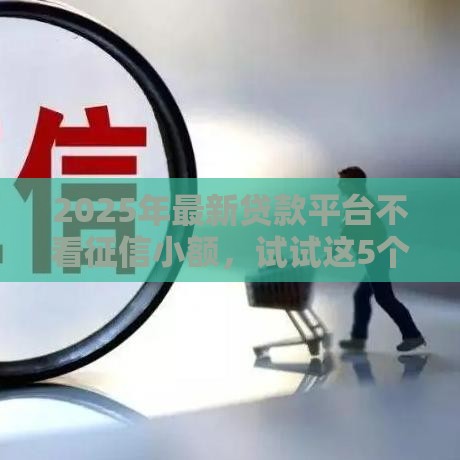 2025年最新贷款平台不看征信小额，试试这5个十六岁贷款平台