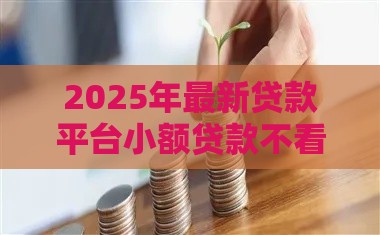 2025年最新贷款平台小额贷款不看征信的有哪些，看看这五个平台贷款快