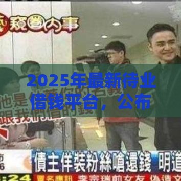 2025年最新待业借钱平台，公布5个哪些属于网贷平台