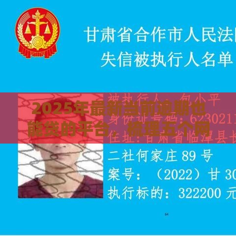 2025年最新当前逾期也能贷的平台,梳理五个网贷借款平台好 2025年最新当前逾期也能贷的平台,梳理五个网贷借款平台好