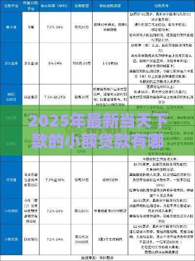 2025年最新当天下款的小额贷款有哪些银行，试试这5个先息后本的正规贷款平台
