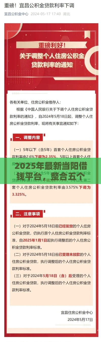 2025年最新当阳借钱平台，整合五个一站式贷款平台