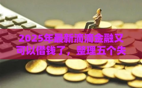 2025年最新滴滴金融又可以借钱了，整理五个失信人员可以借到钱的软件
