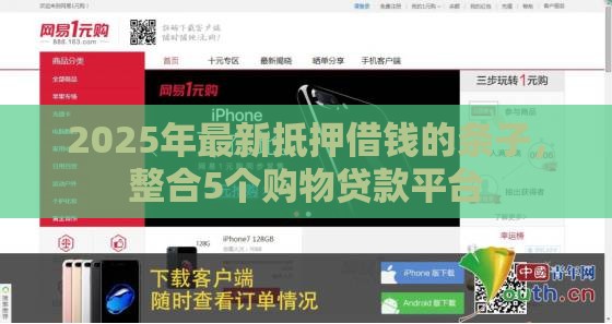 2025年最新抵押借钱的条子,整合5个购物贷款平台 2025年最新抵押借钱的条子,整合5个购物贷款平台