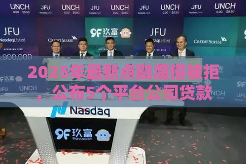 2025年最新点融魔借被拒，公布5个平台公司贷款