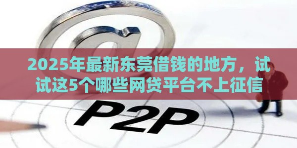 2025年最新东莞借钱的地方，试试这5个哪些网贷平台不上征信