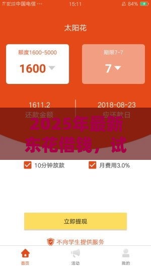 2025年最新东花借钱，试试这五个微信能借钱的平台