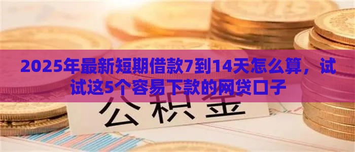2025年最新短期借款7到14天怎么算,试试这5个容易下款的网贷口子 2025年最新短期借款7到14天怎么算,试试这5个容易下款的网贷口子