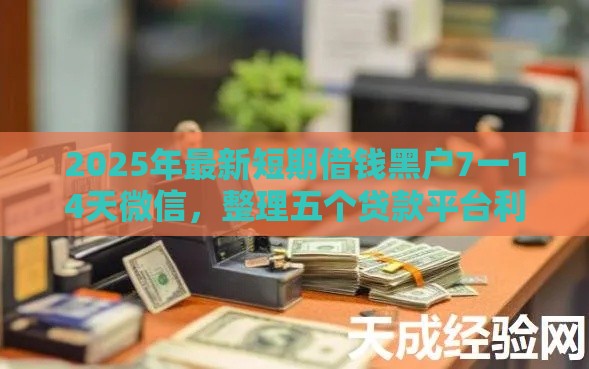 2025年最新短期借钱黑户7一14天微信，整理五个贷款平台利息最低